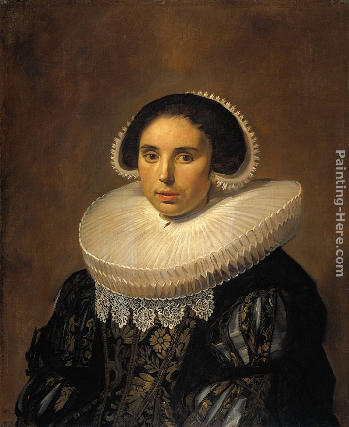 Portrait of a woman, possibly Sara Wolphaerts van Diemen painting - Frans Hals Portrait of a woman, possibly Sara Wolphaerts van Diemen art painting